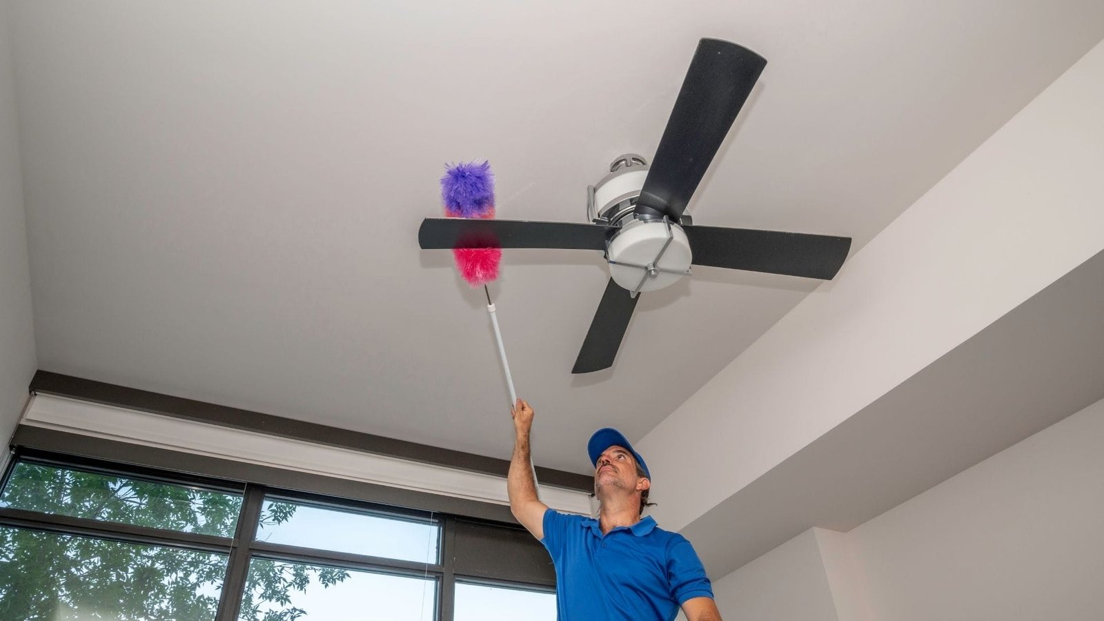 Clean Ceiling Fans Without Making a Mess